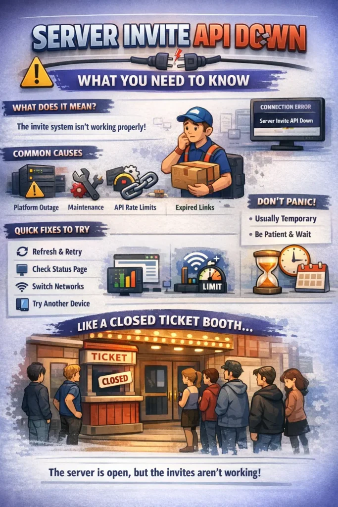 Server Invite API Down Error: What It Means and How to Fix It